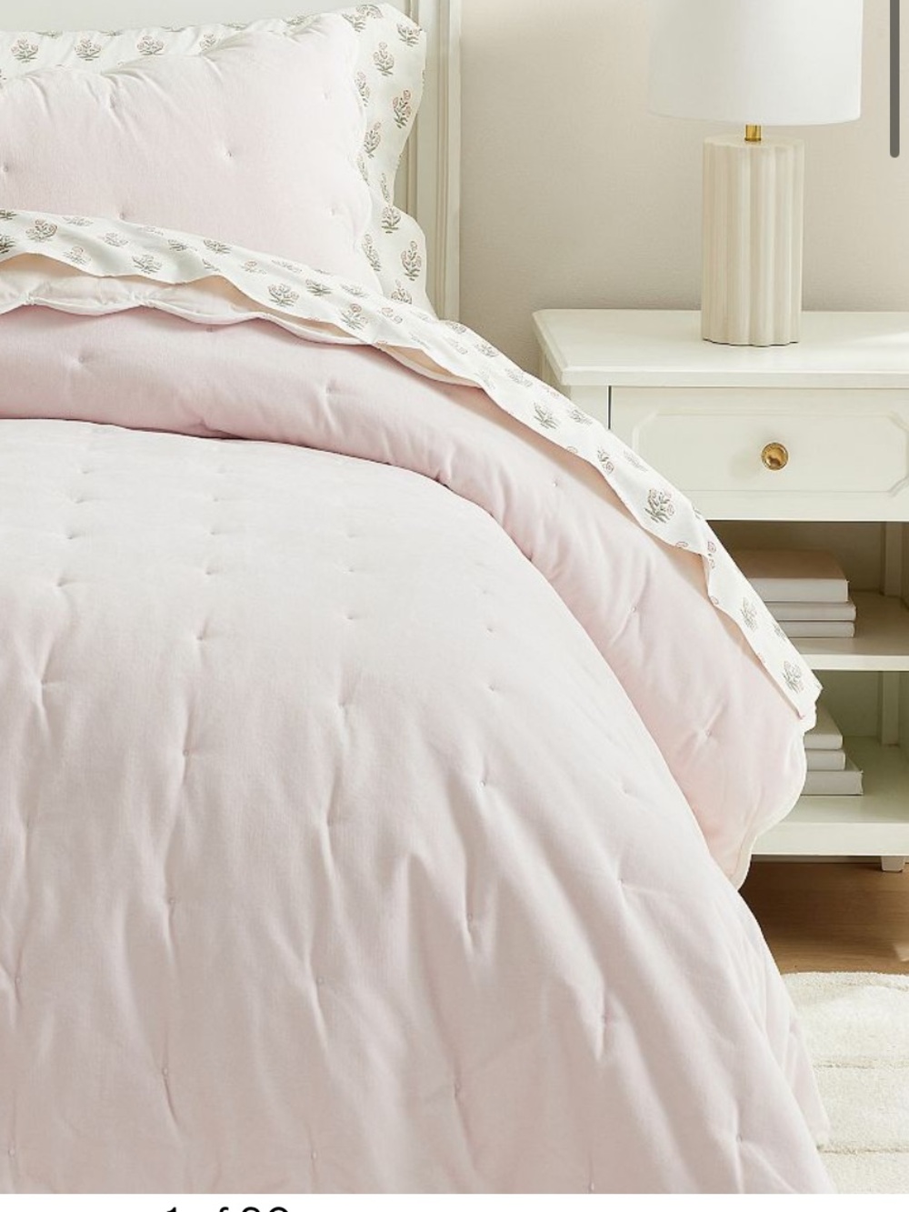 Pottery Barn Teen Sweet Velvet Scallop quilt
